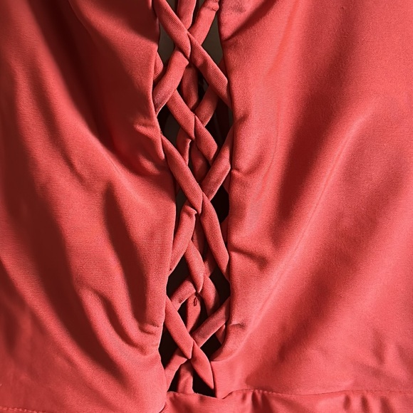 Xhilaration burnt orange one piece swimsuit/bodysuit L - Picture 3 of 7